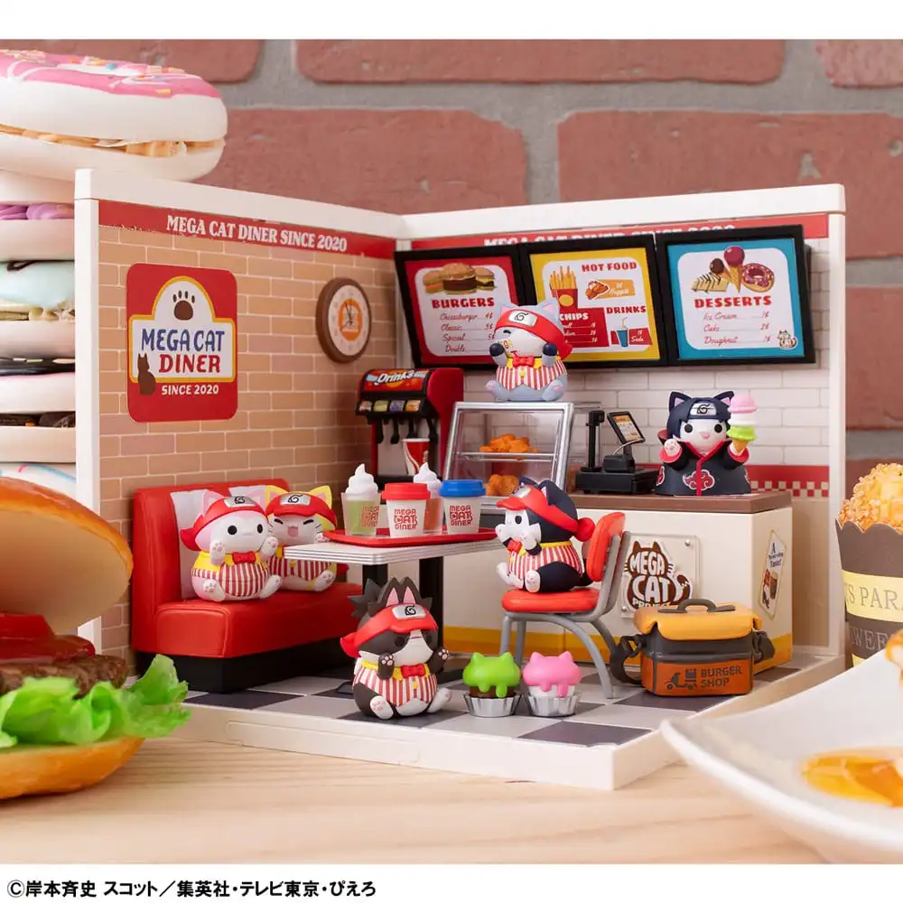 Naruto Shippuden Mega Cat Project Nyaruto! Trading Figures Mega Cat Diner 3 cm Assortment (6)